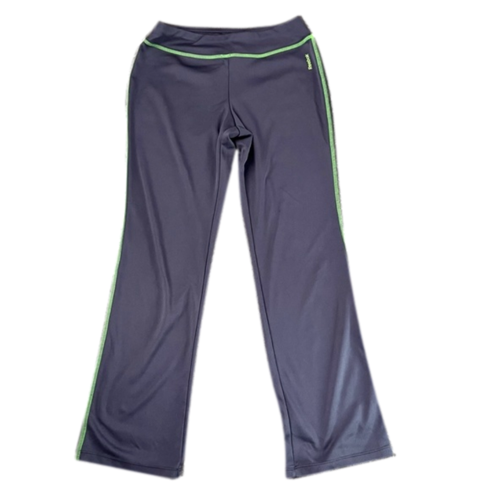 Reebok Girls Active Stretch Yoga Gym Pants Size Youth Medium (10-12) gray green